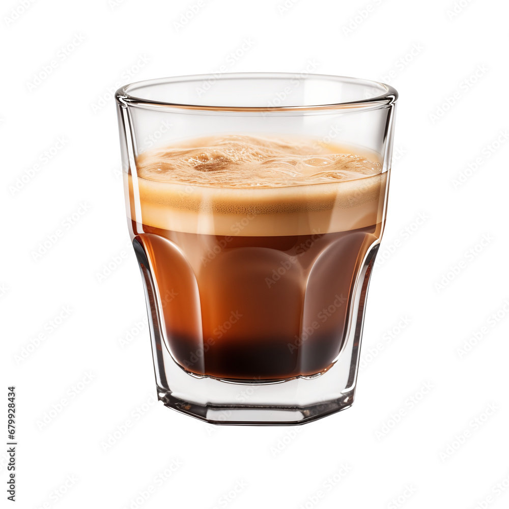 A small glass of espresso on white backgorund. Png file A small glass of espresso on white backgorund. Png file