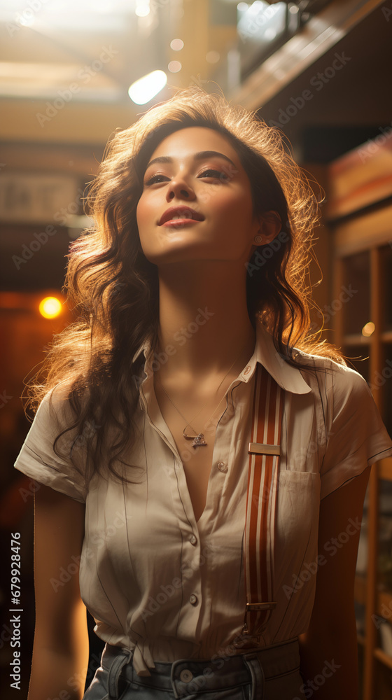 portrait of a woman in the city portrait of a woman in the city