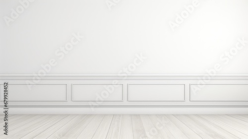 empty room with white walls. usually used for backgrounds, banners and other media