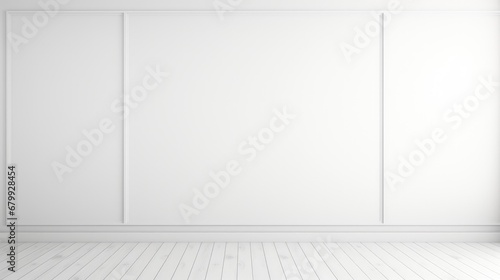 empty room with white walls. usually used for backgrounds, banners and other media photo