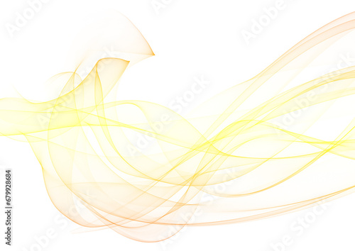 smoke abstract line Isolated on white background