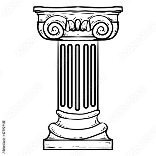 greecian pillar props theatre play element photo