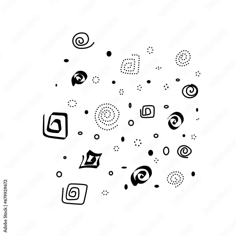 Hand Drawn Spiral Vector Illustration Hand Drawn Spiral Vector Illustration
