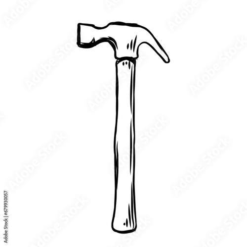 hammer repair collection hand drawn