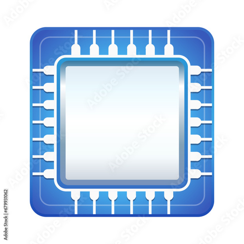 Processor vector icon