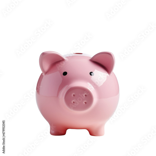 Pink piggy bank on a transparent background. Saving money  blackheads. png file