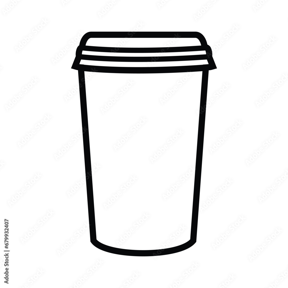 coffee cup icon, coffee paper cup vector logo template coffee cup icon, coffee paper cup vector logo template