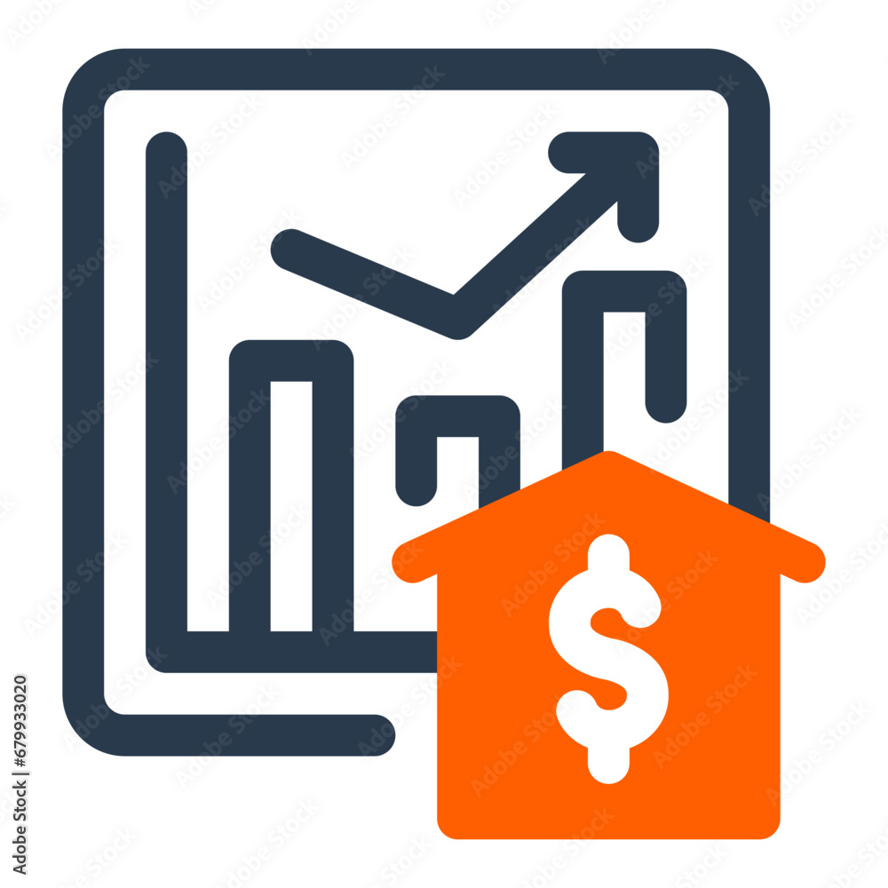 Dynamic Housing Market Trends Analysis Icon Dynamic Housing Market Trends Analysis Icon
