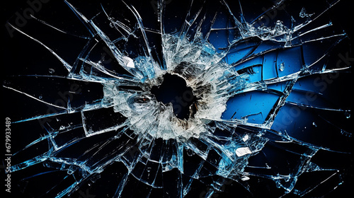 broken glass sphere HD 8K wallpaper Stock Photographic Image 