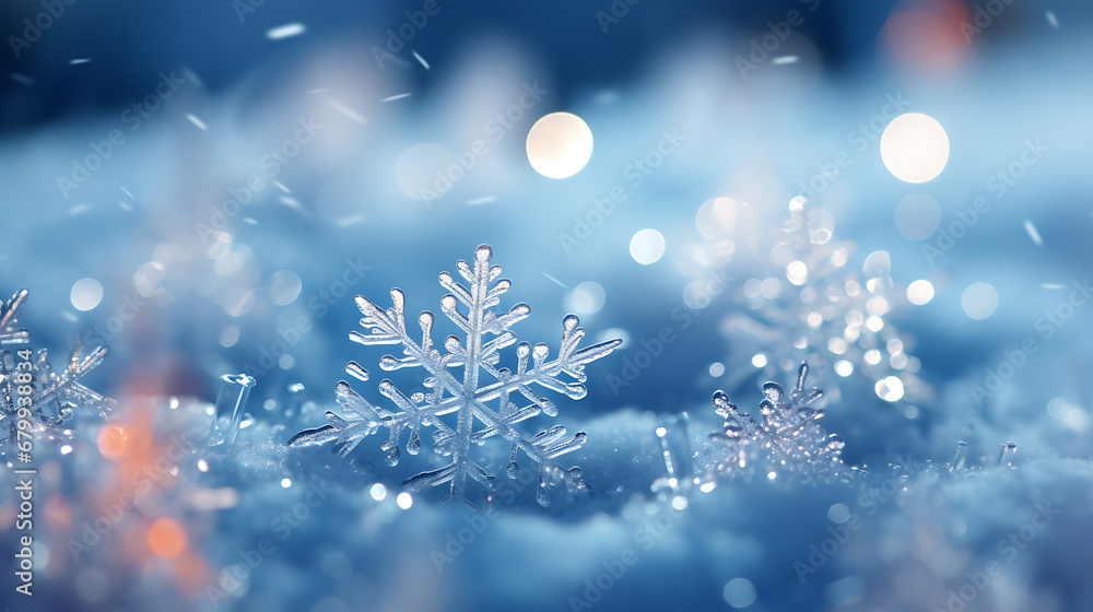 snowflakes on white background snowflakes on white background