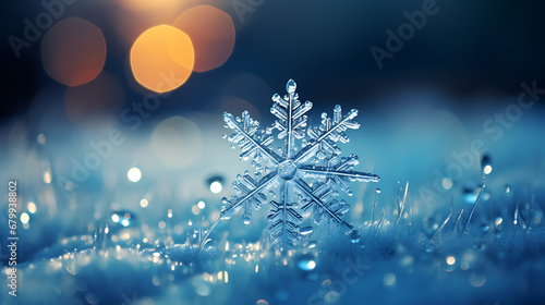 snowflakes on white background 