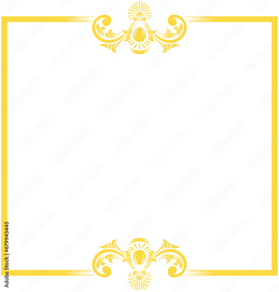 Obraz premium Classic ornament frame. vector illustration