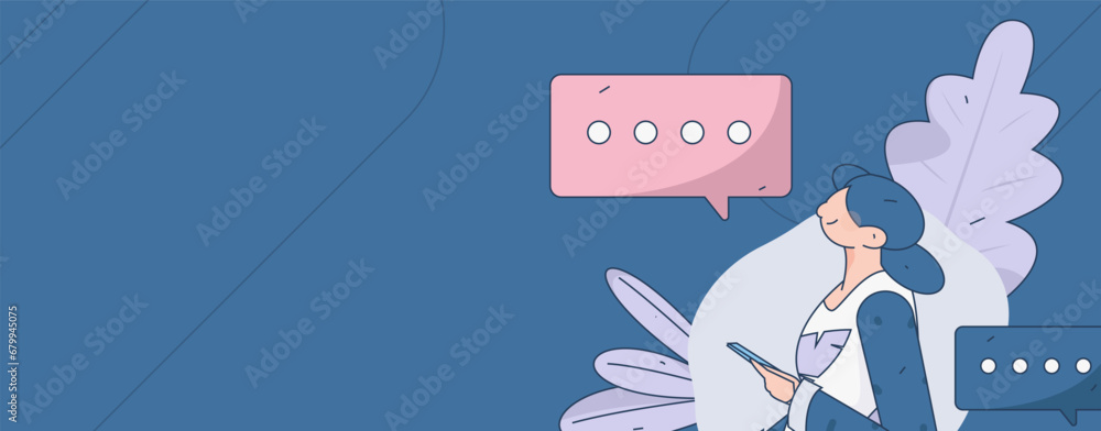 Virtual characters social communication concept business flat vector hand drawn illustration
Virtual characters social communication concept business flat vector hand drawn illustration