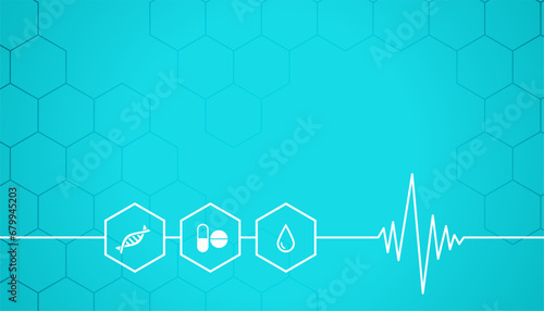 stylish medical and health care cardio banner design