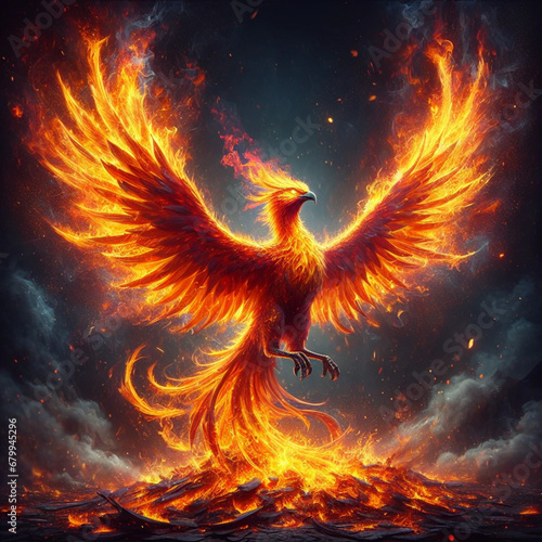 the phoenix that rises in flames © Qon