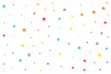cute small colorful starry pattern background design