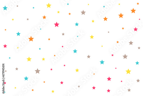 cute small colorful starry pattern background design