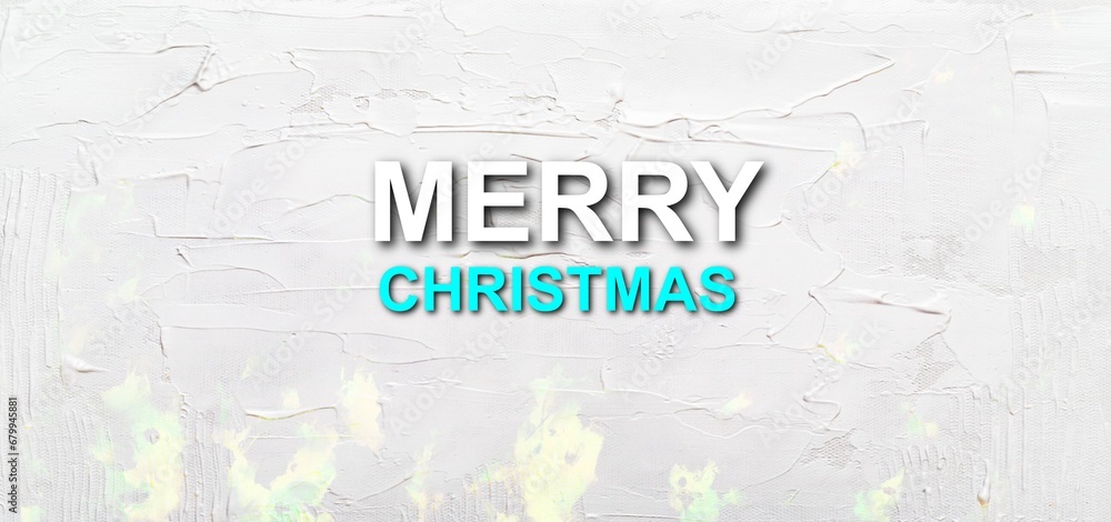 Merry Christmas beautiful and colorful text design 