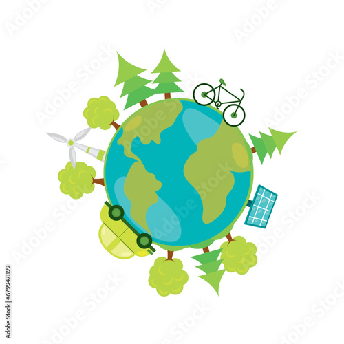 ecology earth illustration