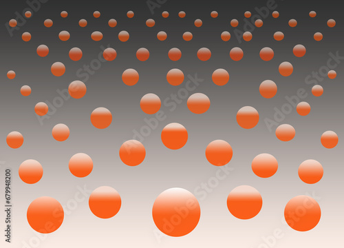 Festive ball orange bubble background sphere happy illustration.