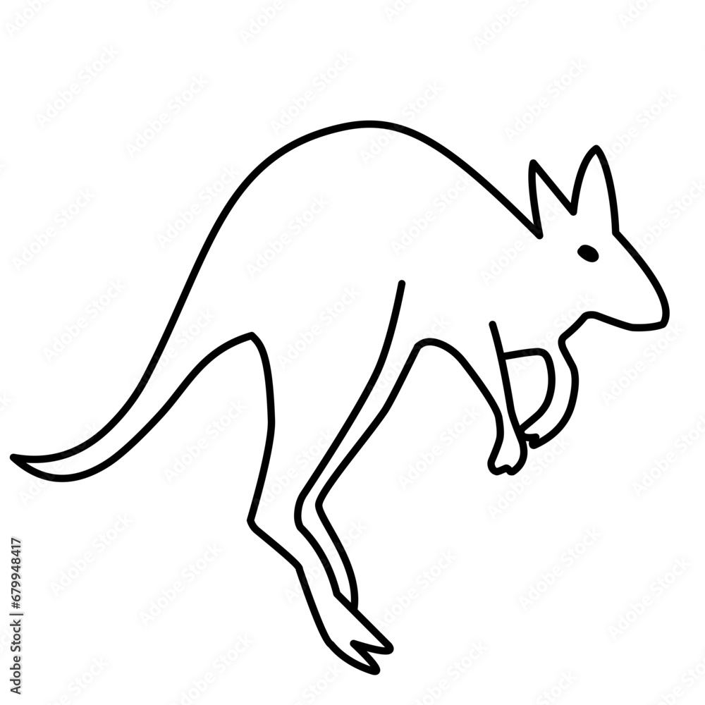 kangaroo line icon kangaroo line icon