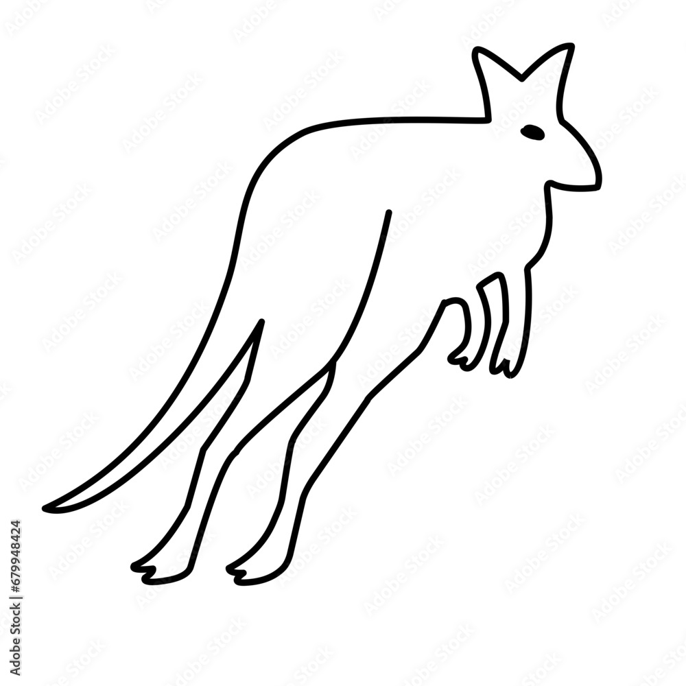 kangaroo line icon kangaroo line icon
