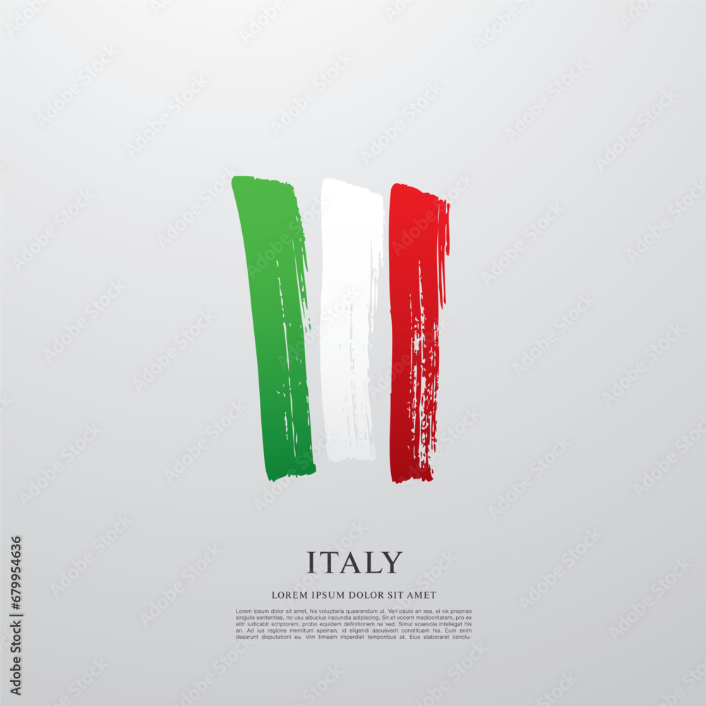 Flag of Italy vector illustration Flag of Italy vector illustration