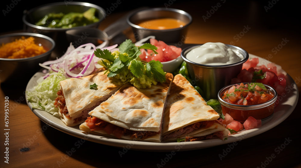 Grilled chicken with vegetables with pancakes Grilled chicken with vegetables with pancakes