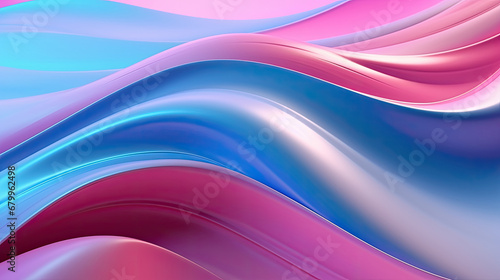 abstract background with waves, pink blue abstract background, futuristic design, 3d modern technology background,pink and blue shiny wavy surfaces