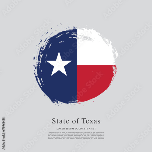 Free Download Flag of Texas state, brush stroke background - GFXLoad