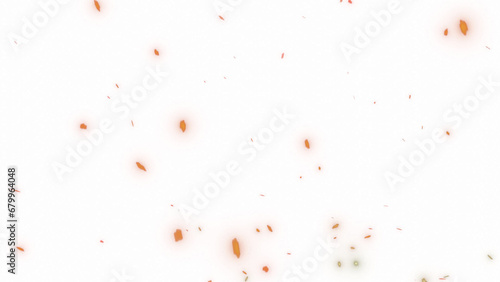 fire embers or spark particles with transparent background photo