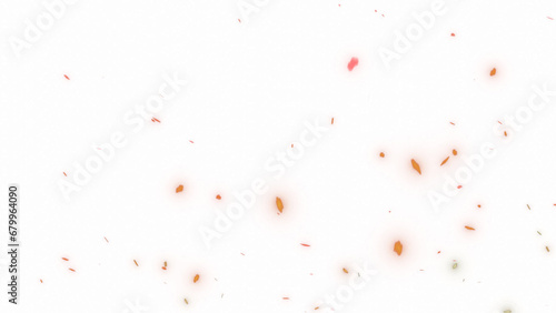 fire embers or spark particles with transparent background photo