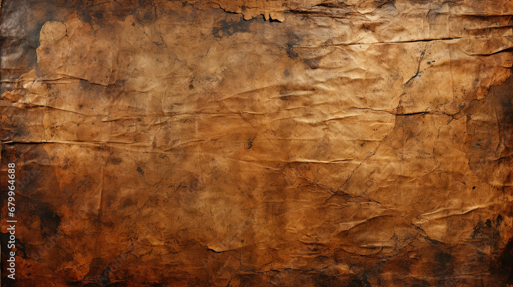 Naklejka premium Old Brown paper texture. aged rough Newspaper