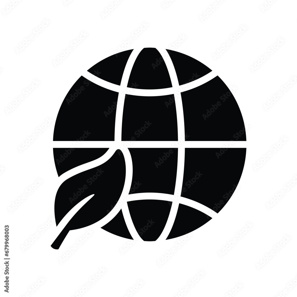World globe environment vector icon World globe environment vector icon