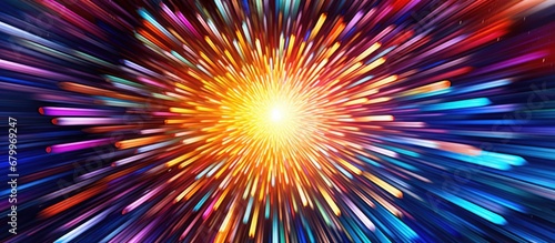 Abstract radial lines Star explosion geometric background