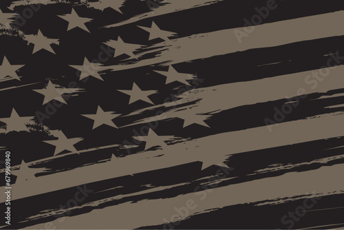 Flag Day in the United States, vector illustration