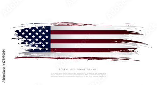 Flag Day in the United States, vector illustration