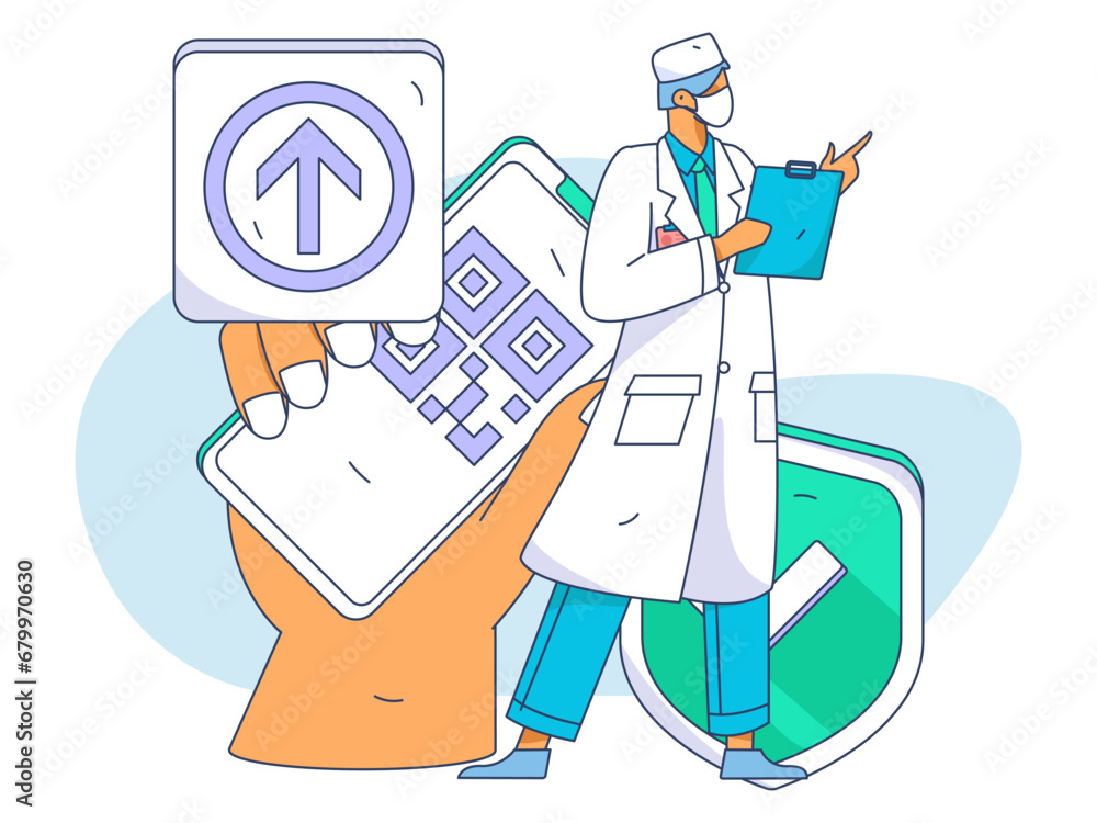 Medical characters fighting the epidemic flat vector concept operation hand drawn illustration
Medical characters fighting the epidemic flat vector concept operation hand drawn illustration