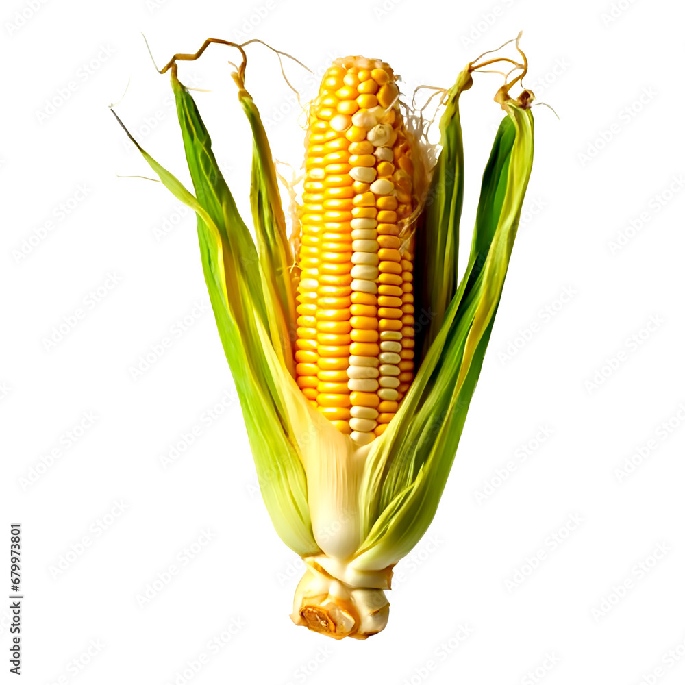 Corn isolated on a white or transparent background Corn isolated on a white or transparent background