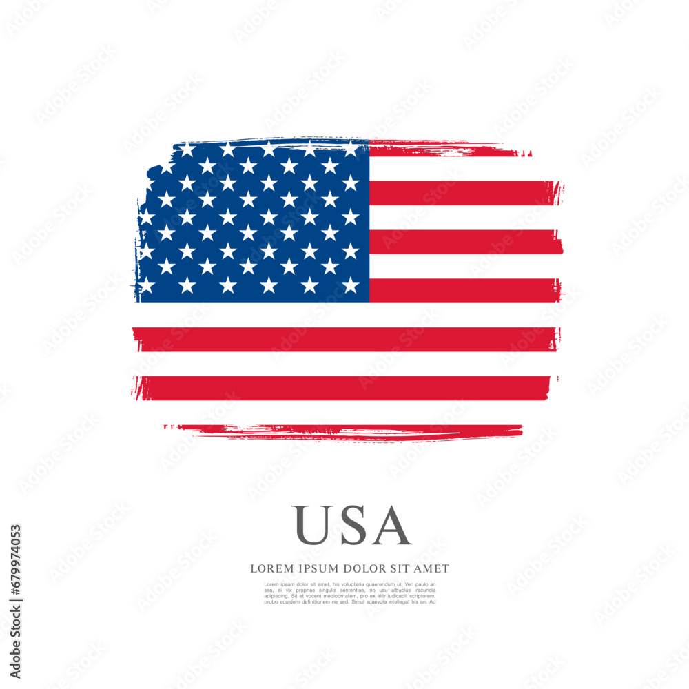Flag of the United States, vector illustration Flag of the United States, vector illustration