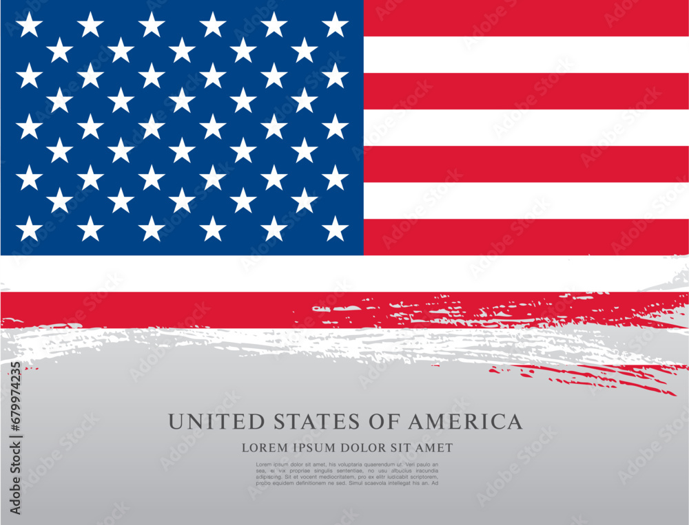 Flag of the United States, vector illustration Flag of the United States, vector illustration