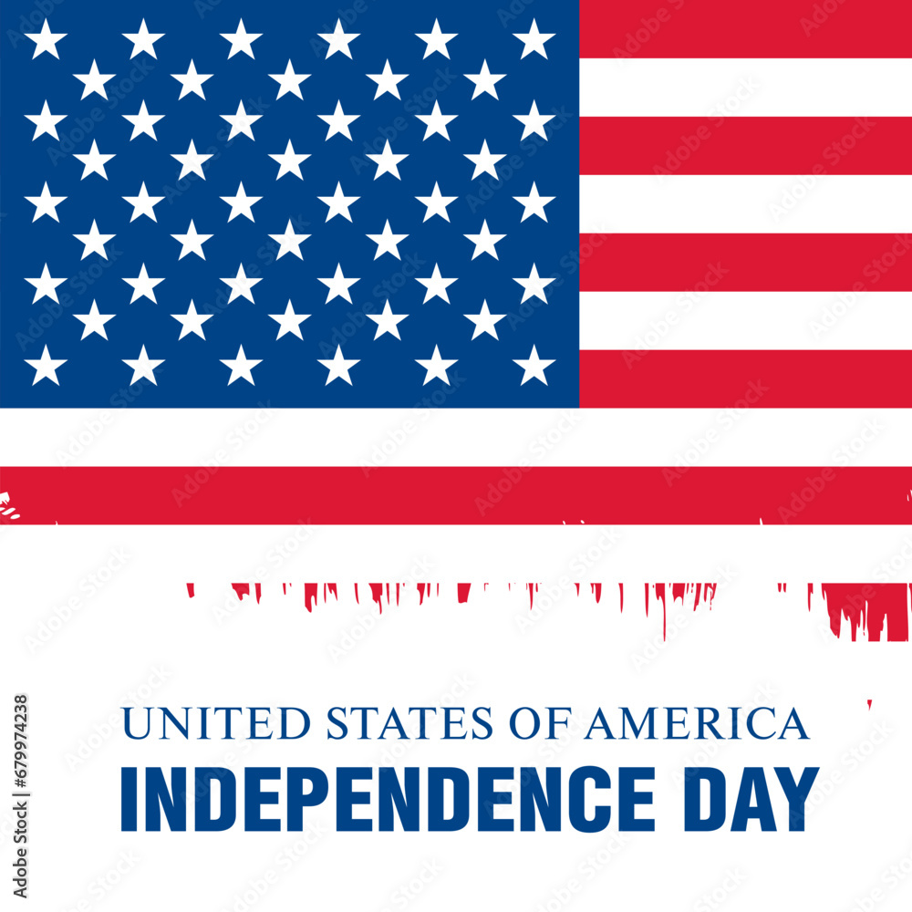 Flag of the United States, vector illustration Flag of the United States, vector illustration