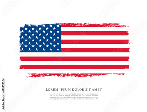Flag of the United States, vector illustration