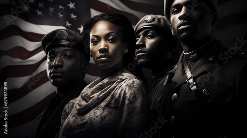Banner of Black history month concept photo