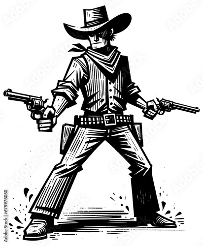 Cowboy in Gunfight