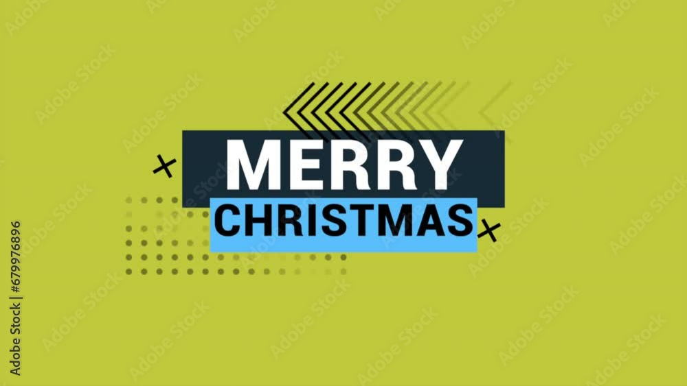 Merry Christmas text with geometric pattern on yellow gradient, motion holidays and winter style background for New Year and Merry Christmas Merry Christmas text with geometric pattern on yellow gradient, motion holidays and winter style background for New Year and Merry Christmas