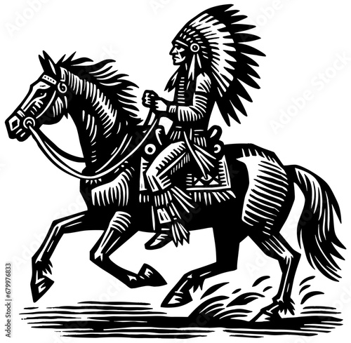 Native American Riding Horse