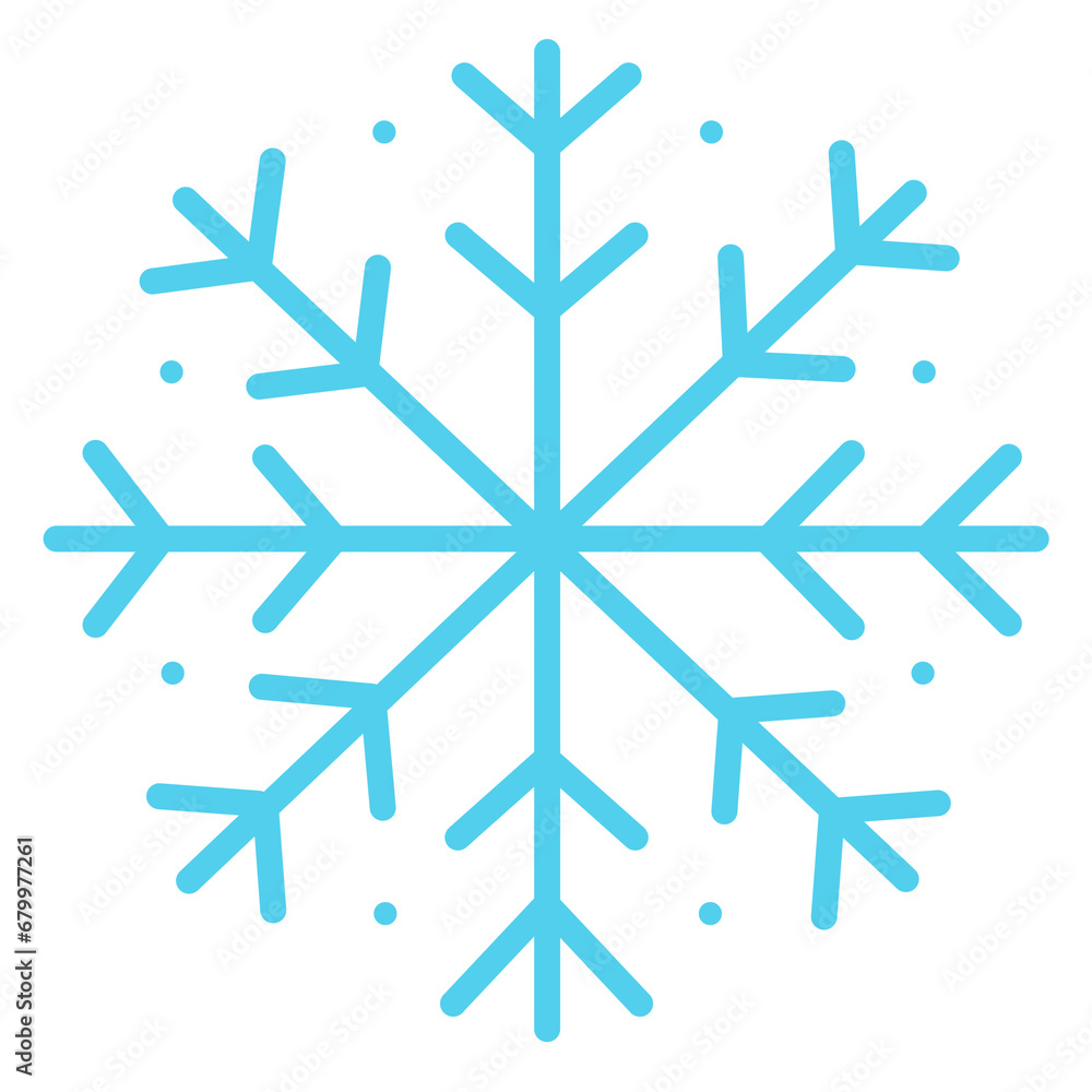 Snowflake on isolated background. Christmas icon illustration Snowflake on isolated background. Christmas icon illustration