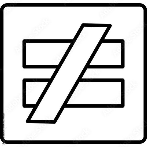 Not Equal Icon