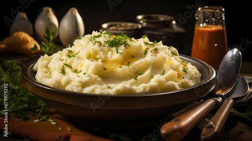 mashed potatoes  AI generate